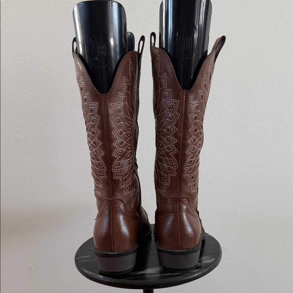 Women’s - Coconuts by Bandalero Choco/Beige - Western Boot - Size 6 - Picture 4 of 7